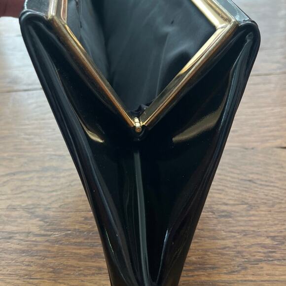 Vintage Theodor California Mid Century Modern Handbag Wallet 50s 60s Black Retro - Picture 8 of 12